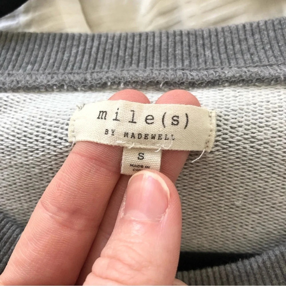 Miles by Madewell Gray Ruffle Sweater Women’s Small Cottagecore Granny Prairie - Picture 8 of 10